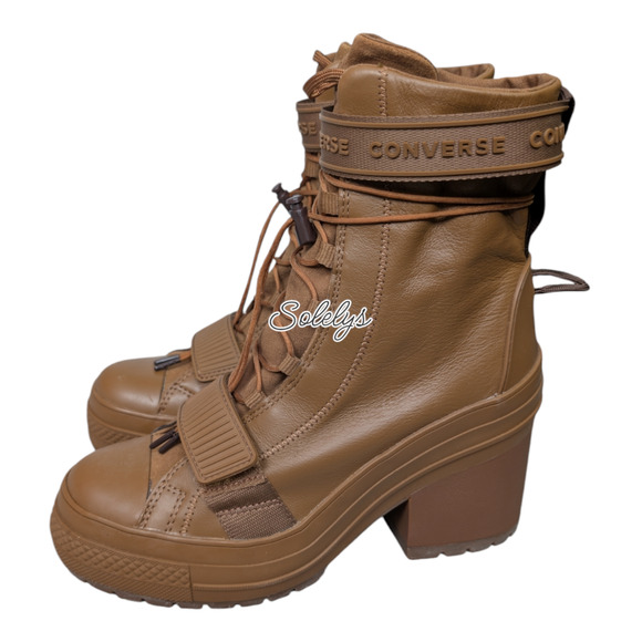Converse CTAS GR82 XHI Leather Platform Sneaker Boot Mountain Club Clove Brown 8 - Picture 4 of 10